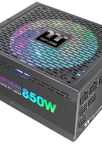 Блок питания 850W ATX Thermaltake Toughpower PF1 ARGB 80+ platinum 24+2x(4+4) pin APFC 140mm fan color LED 12xSATA Cab Manag RTL