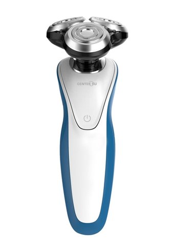 Бритва Centek CT-2152 (сер/бел/син) 5 ВТ, 3 плав. головки, аккумулятор+работа от сети, Li-Ion 600мАч