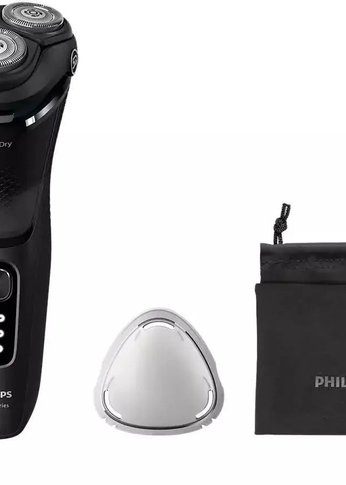 Бритва роторная Philips S3244/12 реж.эл.:3 питан.:аккум. черный