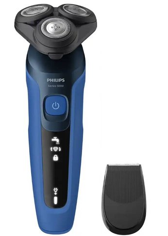 Бритва роторная Philips S5466/17 питан.:элек.сеть/аккум. синий