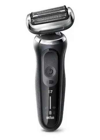 Бритва сеточная Braun Series 7 71-S1000s реж.эл.:3 питан.:аккум. серебристый/черный