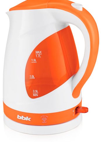 Чайник BBK EK1700P белый/оранжевый