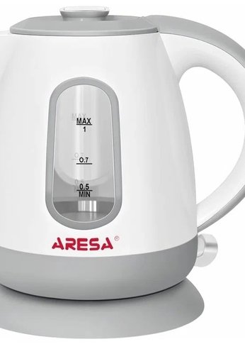 Чайник электрический Aresa AR-3468 1л 1350Вт белый