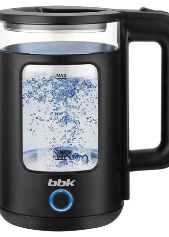 Чайник электрический BBK EK1505 1.5л 2000Вт черный (стекло)