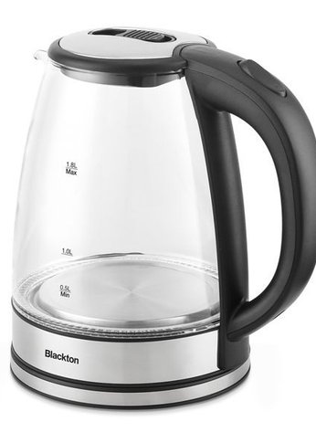 Чайник электрический Blackton Bt KT1729G 1.8л 1500Вт черный/стекло