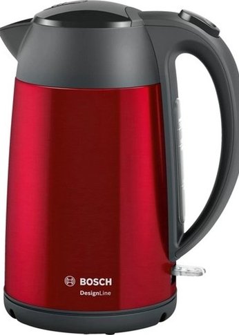 Чайник электрический Bosch TWK3P424 1.7л. 2400Вт красный (корпус: нержавеющая сталь)