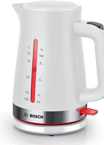 Чайник электрический Bosch TWK4M221 1.7л. белый корпус: пластик