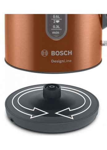 Чайник электрический Bosch TWK4P439 1.7л. 2400Вт коричневый (корпус: нержавеющая сталь)