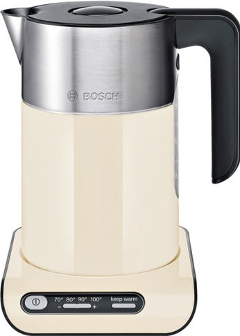 Чайник электрический Bosch TWK8617P 1.5л 2400Вт бежевый/серебристый