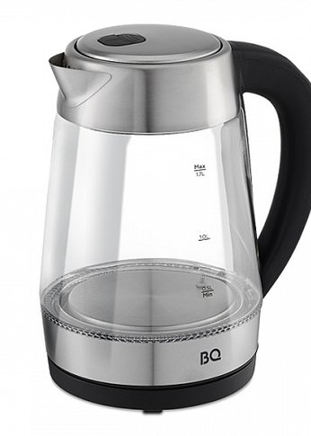 Чайник электрический BQ KT1700G 1.7л 2200Вт черный/сталь