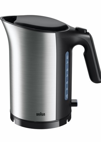 Чайник электрический Braun WK5100BK 1.7л. 2200Вт черный/сталь