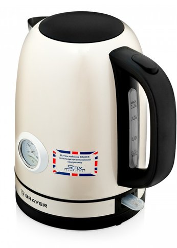 Чайник электрический Brayer BR1005YE 1.7л 2200Вт бежевый