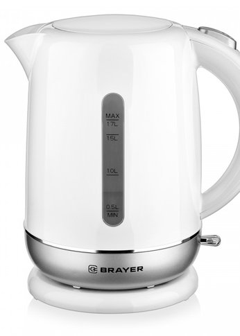 Чайник электрический Brayer BR1011 1.7л 2200Вт белый