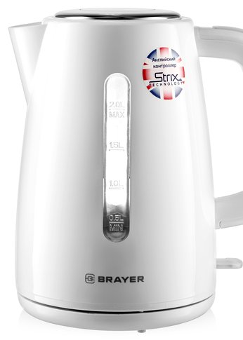 Чайник электрический Brayer BR1058WH 2л 2200Вт белый