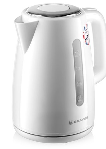 Чайник электрический Brayer BR1058WH 2л 2200Вт белый