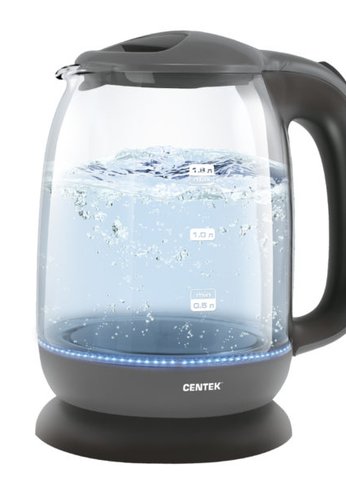 Чайник электрический Centek CT-0034 1.8л 2200Вт серый