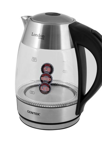 Чайник электрический Centek CT-0059 London, стекло