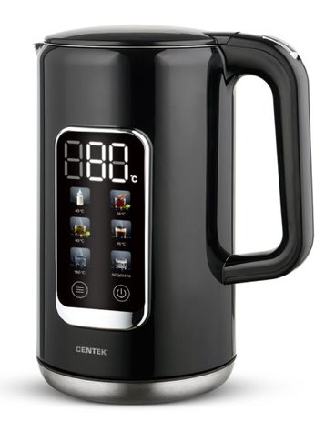 Чайник электрический Centek CT-1003 1.7л 2200Вт черный (металл)