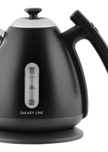 Чайник электрический Galaxy Line GL 0343 1.7л. 2200Вт черный (корпус: нержавеющая сталь)