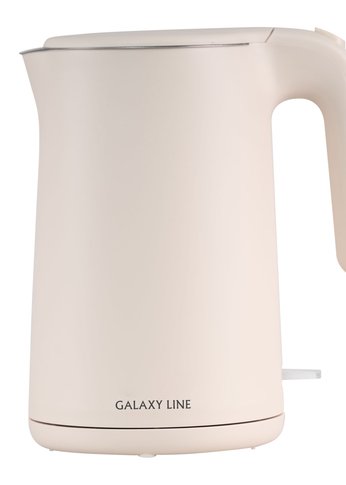 Чайник электрический Galaxy LINE GL0327 1.5л. 1800Вт пудровый (корпус: нержавеющая сталь)