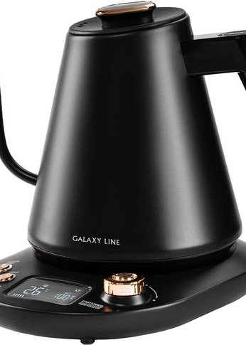 Чайник электрический Galaxy Line GL0341 1л. 1100Вт черный корпус: металл