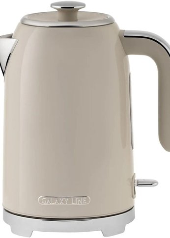 Чайник электрический Galaxy Line GL0348 1.7л. 2200Вт кремовый корпус: нерж.сталь