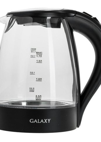 Чайник электрический Galaxy LINE GL0552 стекло/черный 1,7л 2000Вт