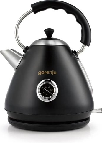 Чайник электрический Gorenje K17CLBK 1.7л. 2200Вт черный (корпус: металл/пластик)