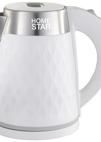 Чайник электрический Homestar HS-1021 1,7 л, 1,5кВт, белый, двойной корпус