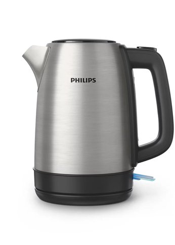 Чайник электрический Philips HD9350/90 1.7л. 1850Вт серебристый/черный (корпус: нержавеющая сталь)