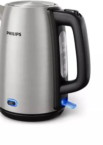 Чайник электрический Philips HD9353/90 1.7л. 2060Вт нержавеющая сталь/черный (корпус: нержавеющая сталь)