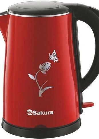 Чайник электрический Sakura SA-2159BR (1.8) красн/черн