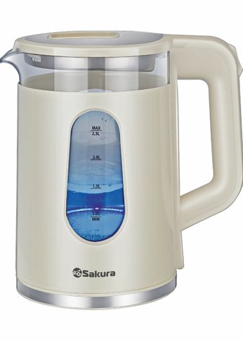 Чайник электрический Sakura SA-2735W (2.3) стекл