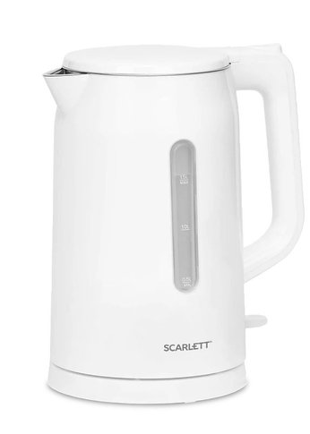 Чайник электрический Scarlett SC-EK21S31 1.5л 2200Вт белый (металл)