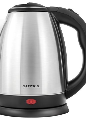 Чайник электрический Supra KES-1801S 1.8л. 1500Вт серебристый/черный (корпус: металл)
