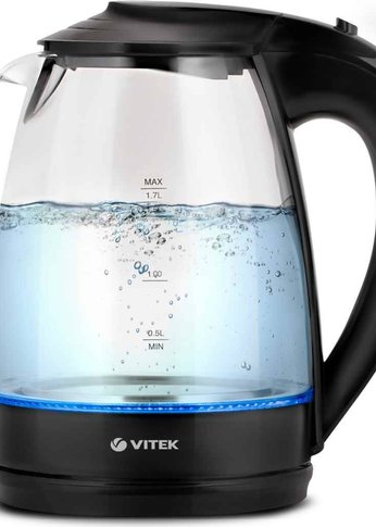 Чайник электрический Vitek VT-1122 TR 1,7л 2200Вт черный