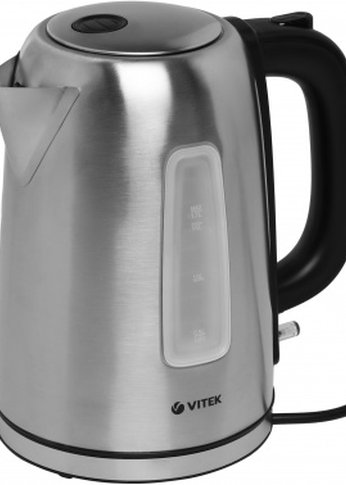 Чайник электрический Vitek VT-1137 1.7л 2200Вт серебристый матовый (металл)