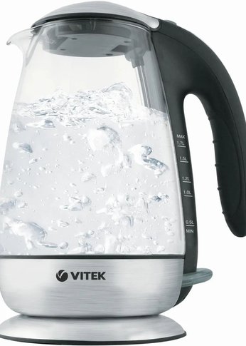 Чайник электрический Vitek VT-1160 1.7л. 2200Вт серебристый корпус: нерж.сталь/пластик