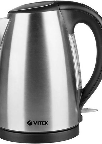 Чайник электрический Vitek VT-7002 1.8л. 2200Вт серебристый (металл)