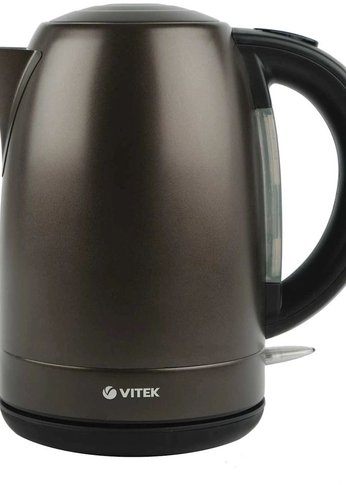 Чайник электрический Vitek VT-7032 1.8л. 1850Вт коричневый (металл)