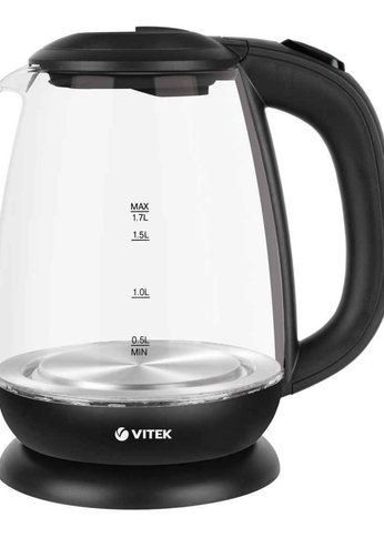 Чайник электрический Vitek VT-7058 1,7л 2200Вт черный