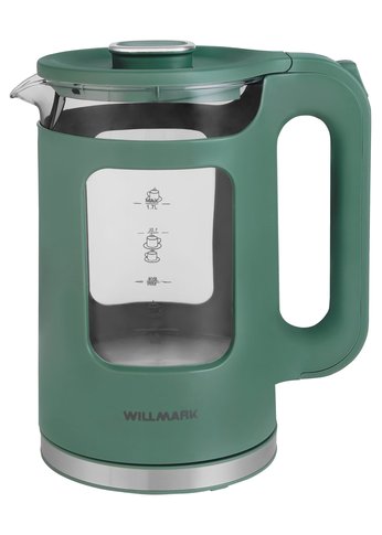 Чайник электрический Willmark WEK-1725G 1.7л 2200Вт зеленый