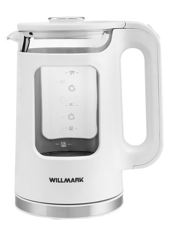 Чайник электрический Willmark WEK-1725W 1.7л 2200Вт белый