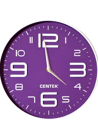 Часы настенные Centek СТ-7101 фиолетовый