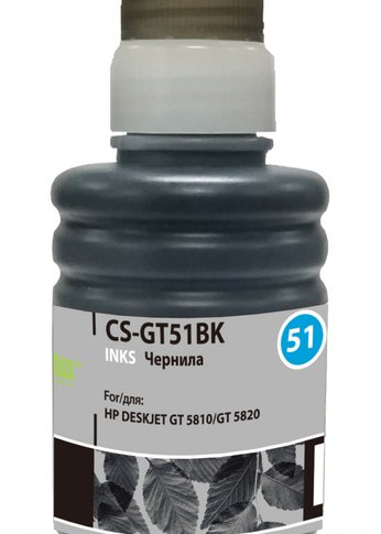 Чернила Cactus CS-GT51BK M0H57AE черный 100мл для DeskJet GT 5810/5820/5812/5822