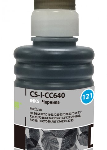 Чернила Cactus CS-I-CC640 черный 100мл для HP DJ D1663/D2563/D2663/PS C4683/C4783