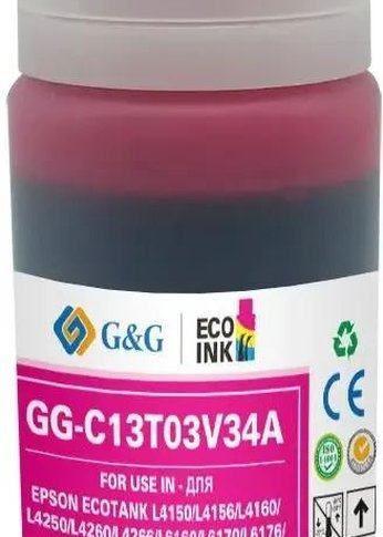 Чернила G&G GG-C13T03V34A 101M пурпурный70мл для Epson L4150/L4160/L6160/L6170