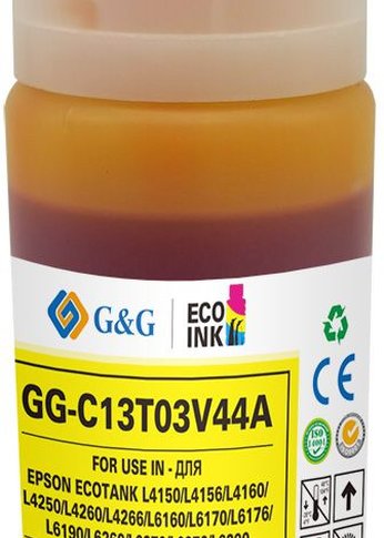 Чернила G&G GG-C13T03V44A 101Y желтый70мл для Epson L4150/L4160/L6160/L6170