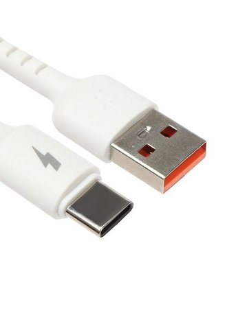 Дата-кабель EXPLOYD EX-K-1394 USB-TYPE-C 3.0A 2.0M круглый силикон белый