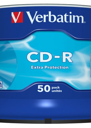 Диск CD-R Verbatim 700Mb 52x Cake Box (50шт) (43351)